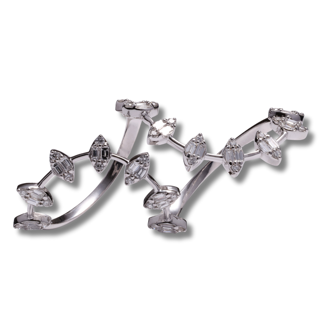 Enchanting Wrap Diamond Ring in 18K White Gold