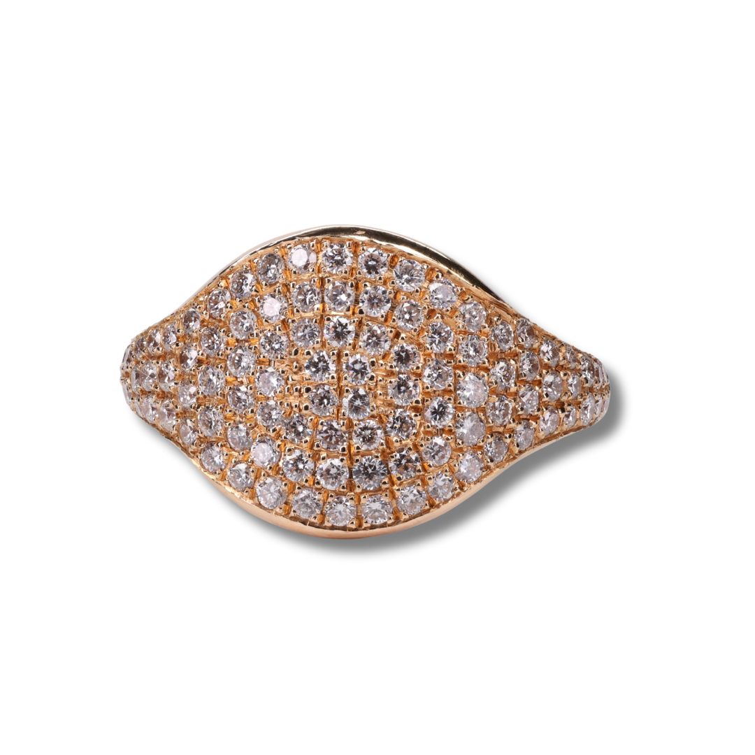 Golden Aura Diamond Ring in 18K Yellow Gold