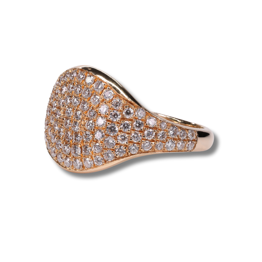 Golden Aura Diamond Ring in 18K Yellow Gold