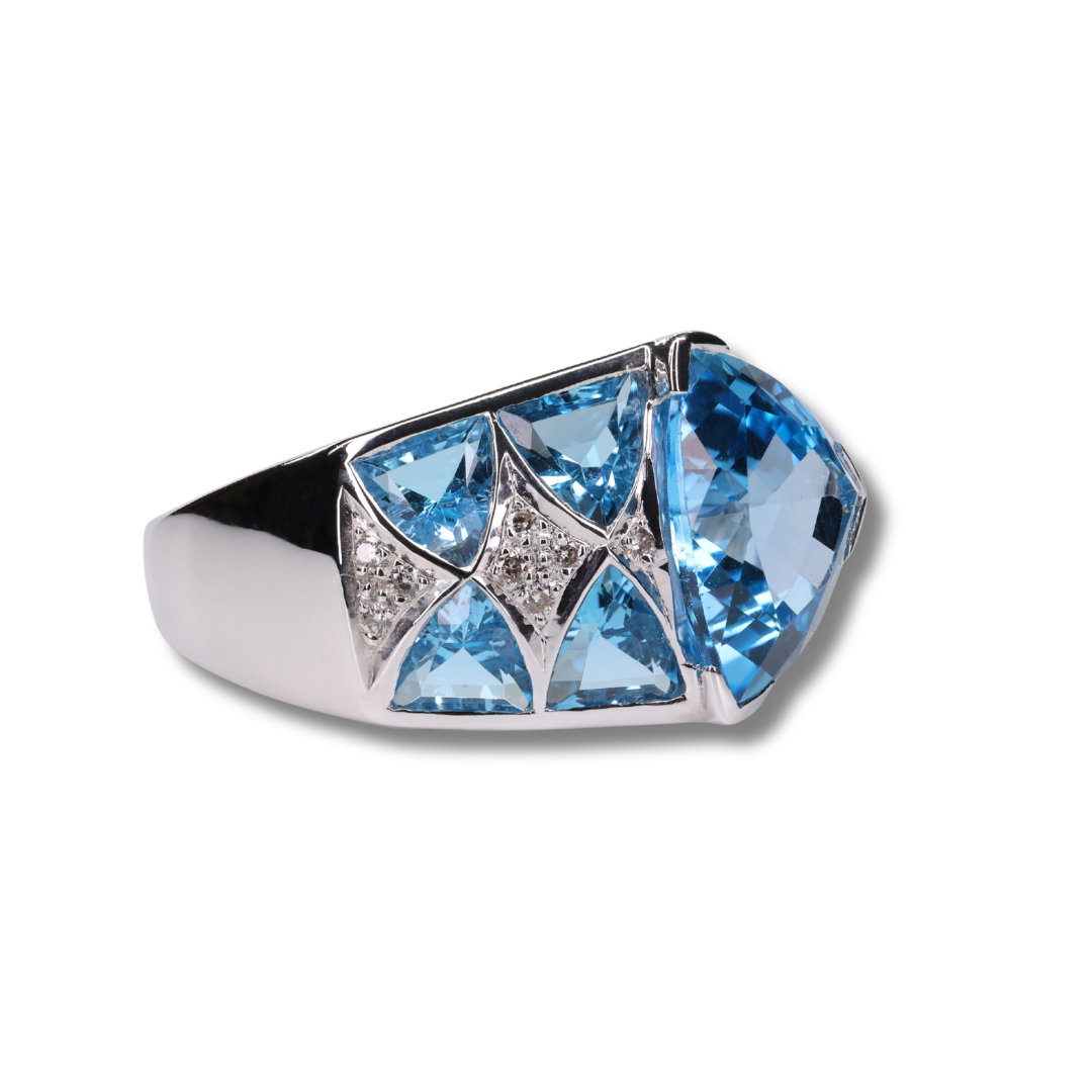 Ocean's Aquamarine Ring